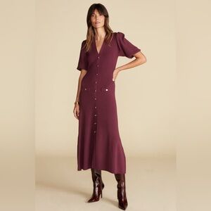 NWT! Amour Vert Benoite Knit Shirt Dress - S